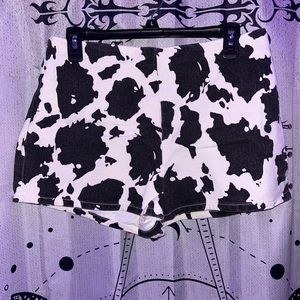 Cow Print Shorts
